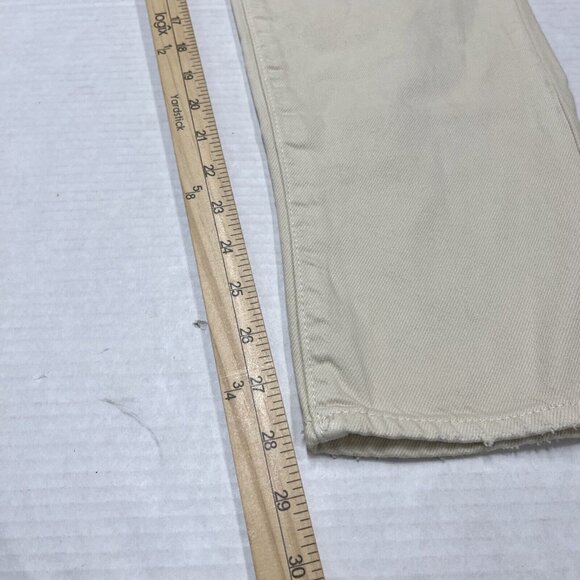 Hidden Tracey Jeans Womens 28 Cream Tracey High Rise Straight Distressed Denim - Picture 6 of 13